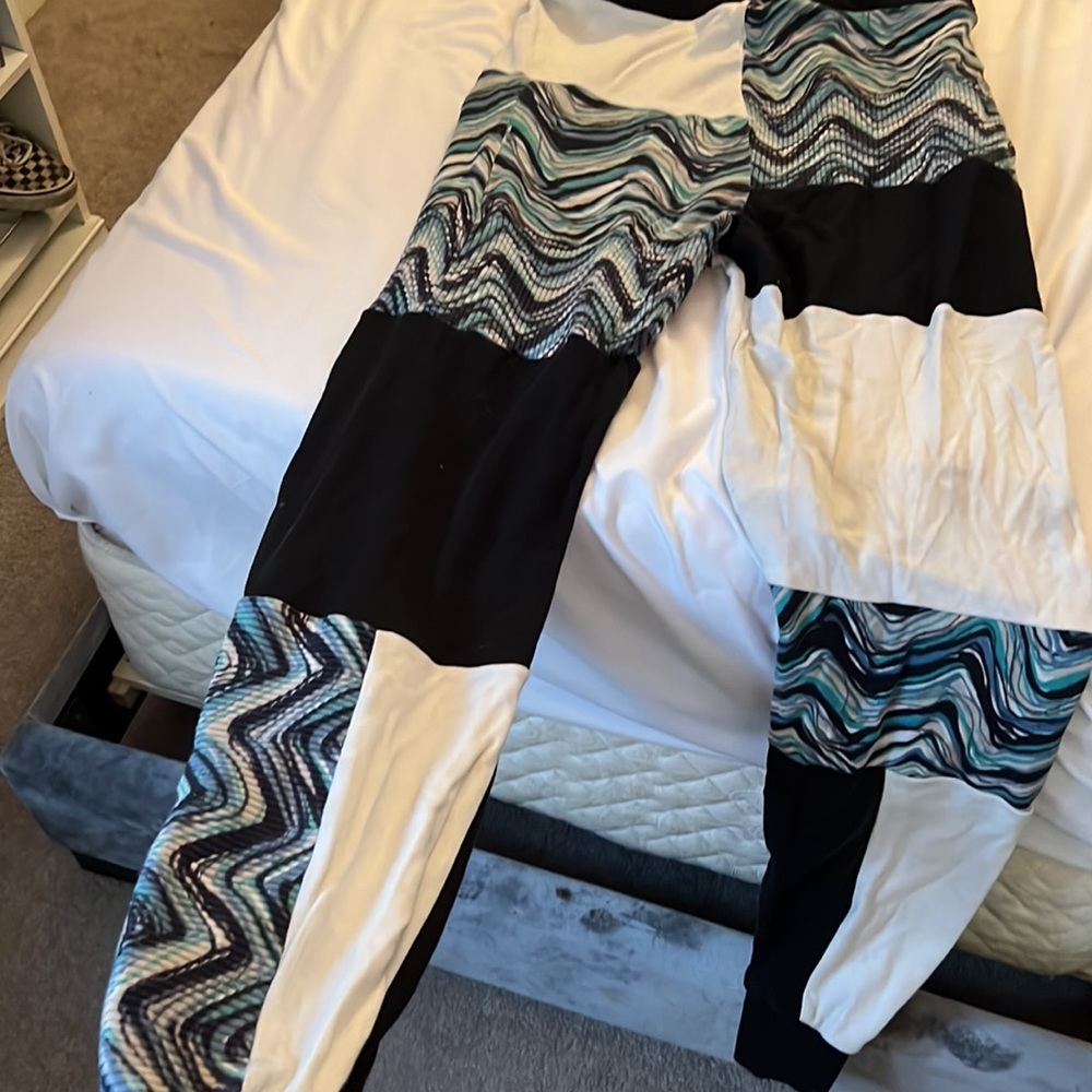 Patchwork Joggers / Sweatpants - image 3